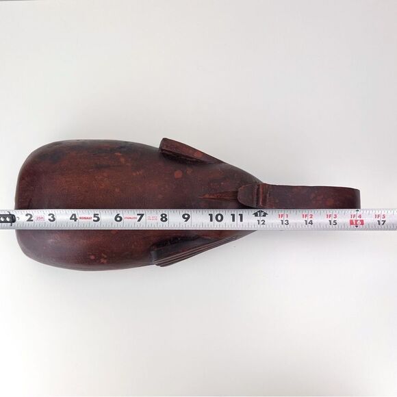 Vintage 1950's Opium Den Pillow: Hand-Carved 16" Chinese Wood Elephant Pillow - Picture 9 of 10